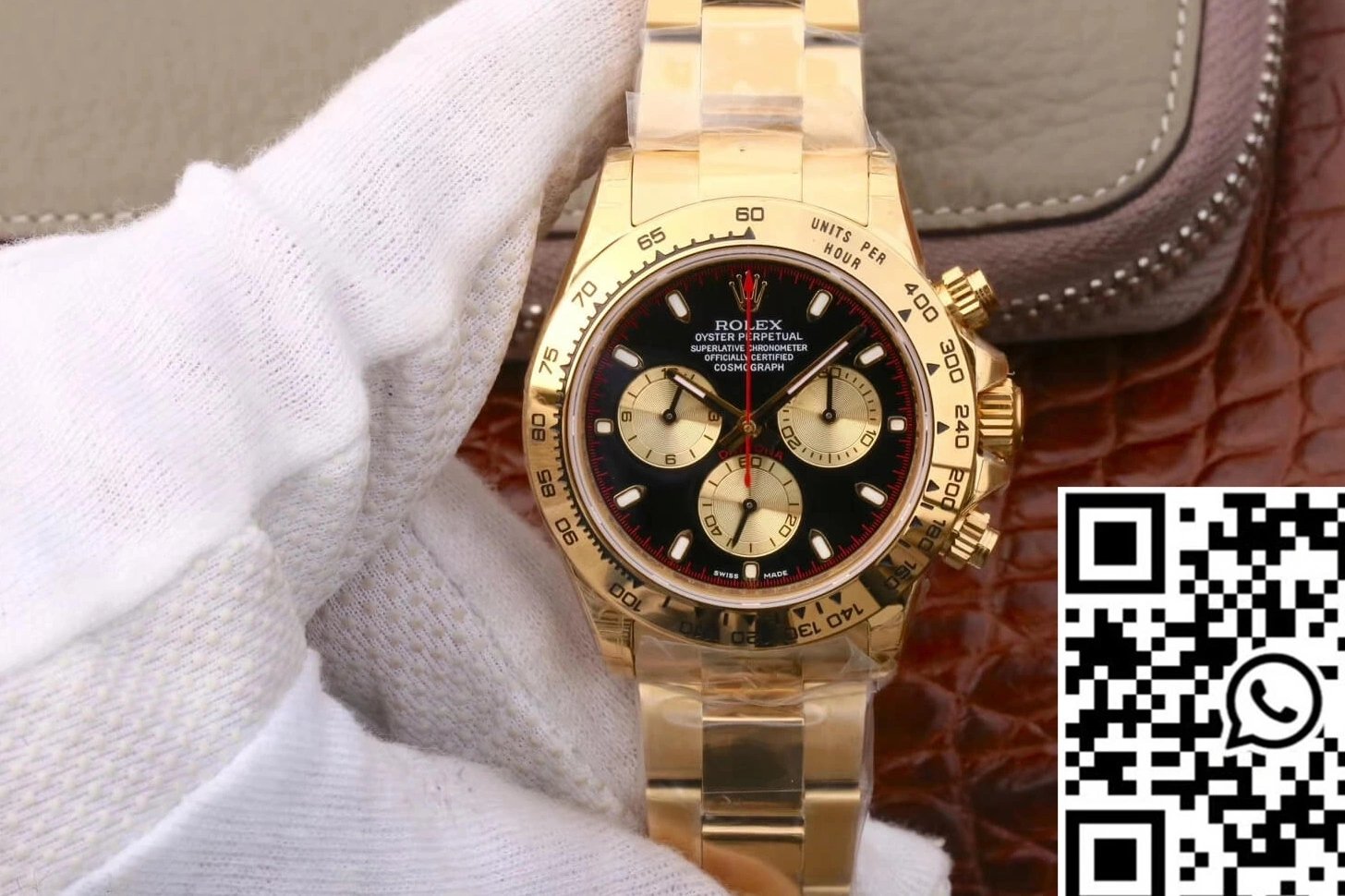 Black JH Rolex M116508-0009 Factory Cosmograph Daytona Dial 0331